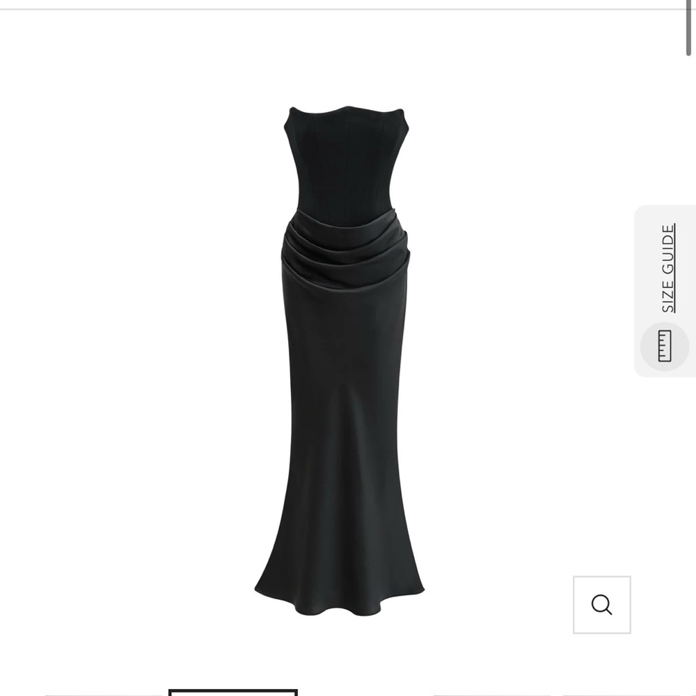 miss rosier corset style black midi dress- size Medium, never worn